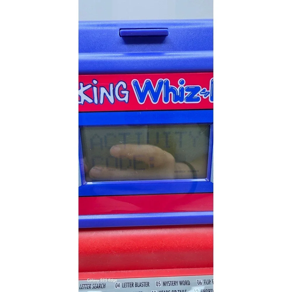 VTech Talking Whiz-Kid Plus Educational Laptop Toy Red Blue 32-0682-426 Vintage